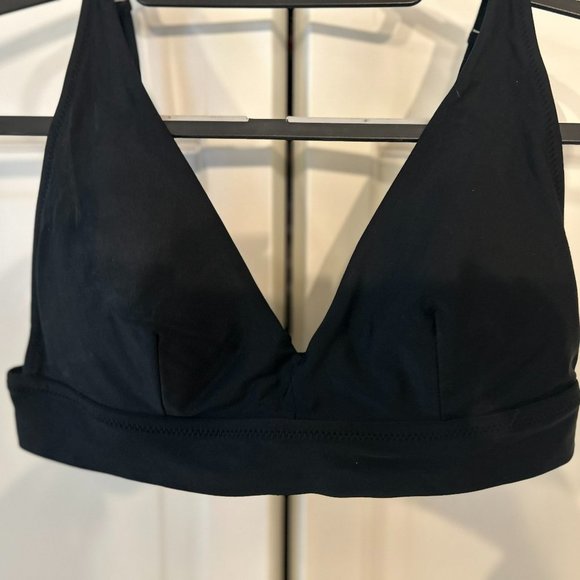 aerie Other - Aerie Black Voop Plunge Bikini Top-SIze M